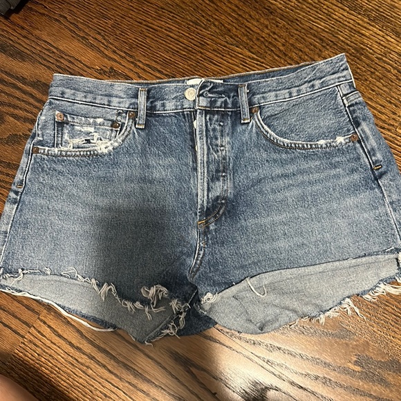 Agolde denim shorts - Picture 1 of 1